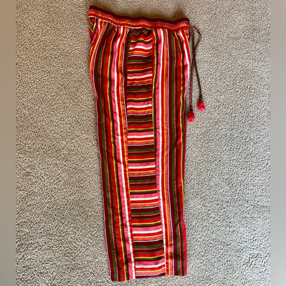 BCBGeneration Multi Bi-directional Striped Flowy Pants - Picture 2 of 6